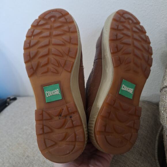 Cougar Willow grey suede brown leather pull on waterproof snow boot womens 6 - Picture 5 of 8